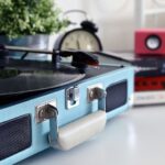 Retro portable record player